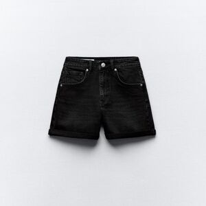 Zara Mom Fit TRF Denim Jean Shorts (42)